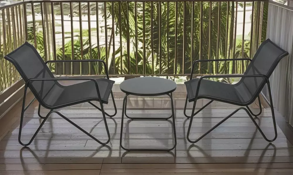 Three-Piece Outdoor Bistro Garden Furniture Set