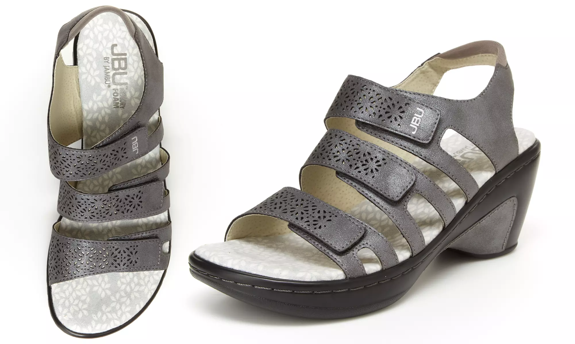 JBU by Jambu Stephanie Strappy Wedge Sandals (Size 11) - Primary Image