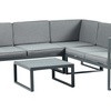 Image 2: 5-Pack Chester Grey Modern Metal Garden Furniture Set