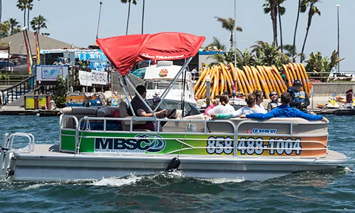 Discover Mission Bay on a One or Two-Hour Pontoon Rental