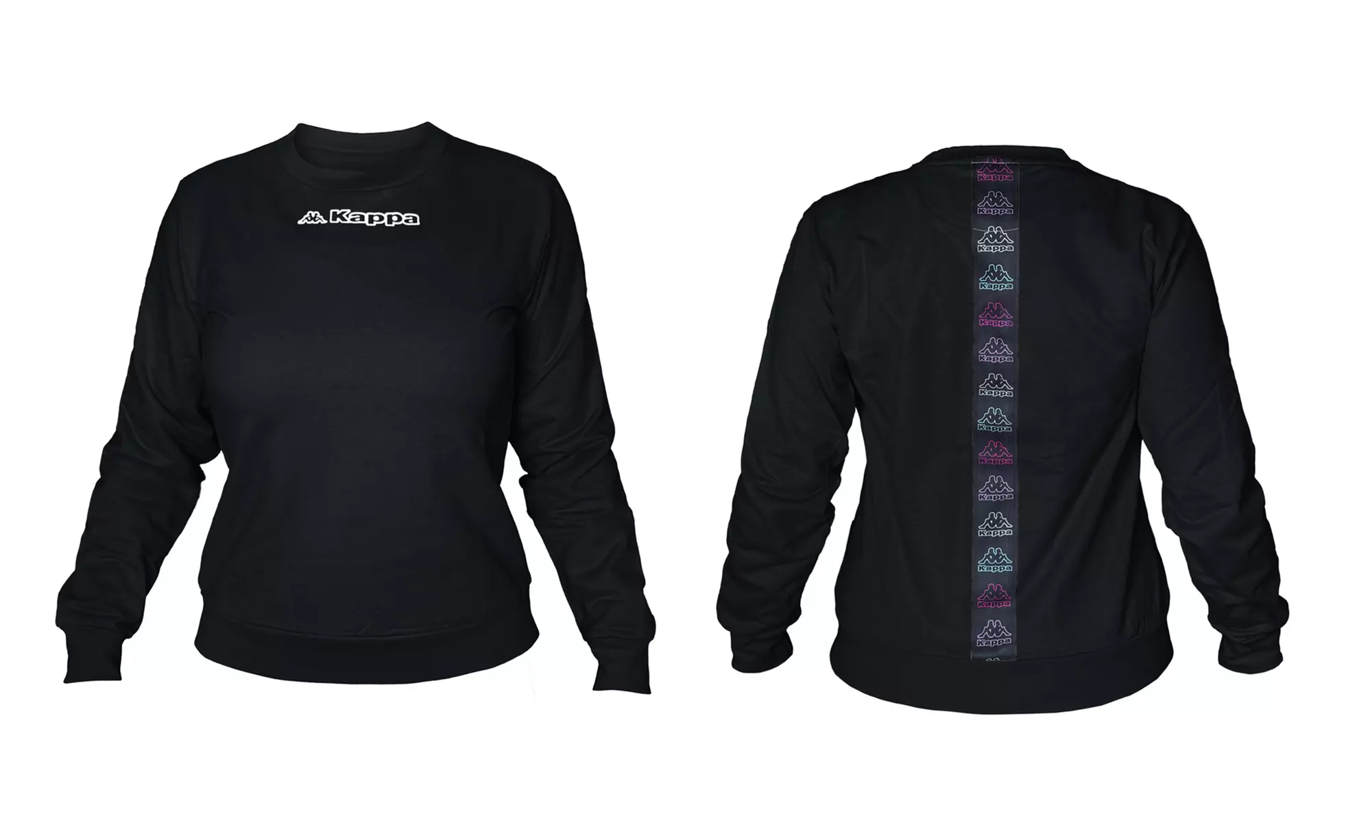 Felpa da donna Kappa in cotone felpato