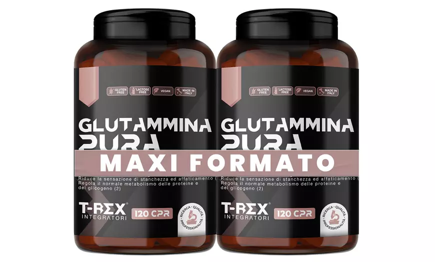 Image 4: Aminoacidi essenziali, glutammina e arginina T-Rex Integratori