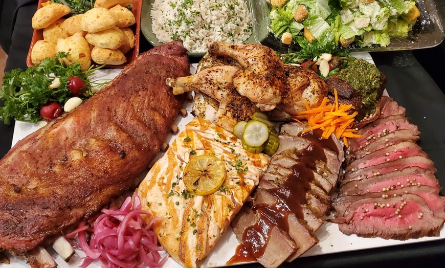 Image 1: Endless Rodizio Lunch or Dinner for Two or Four at Pampas Las Vegas
