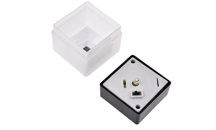 Image 5: Solar-Powered Garden Post Cap Light