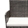 Image 5: 4-Piece Grey Rattan-Effect Dining Set