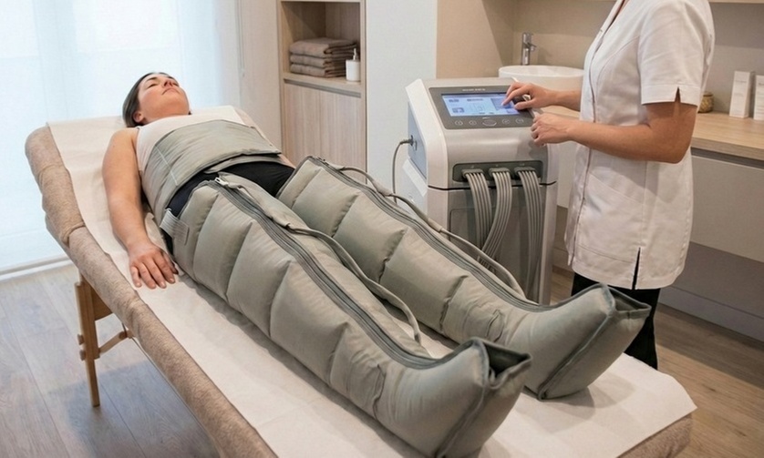 4 u 8 sesiones de 30 minutos de presoterapia en piernas y abdomen