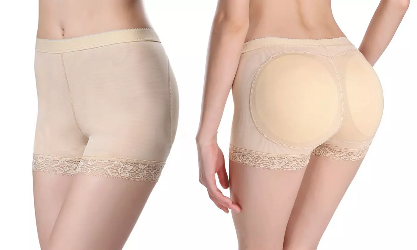 Women Seamless Shorts Lace Butt Lifter Padded Panties Enhancer Underwear