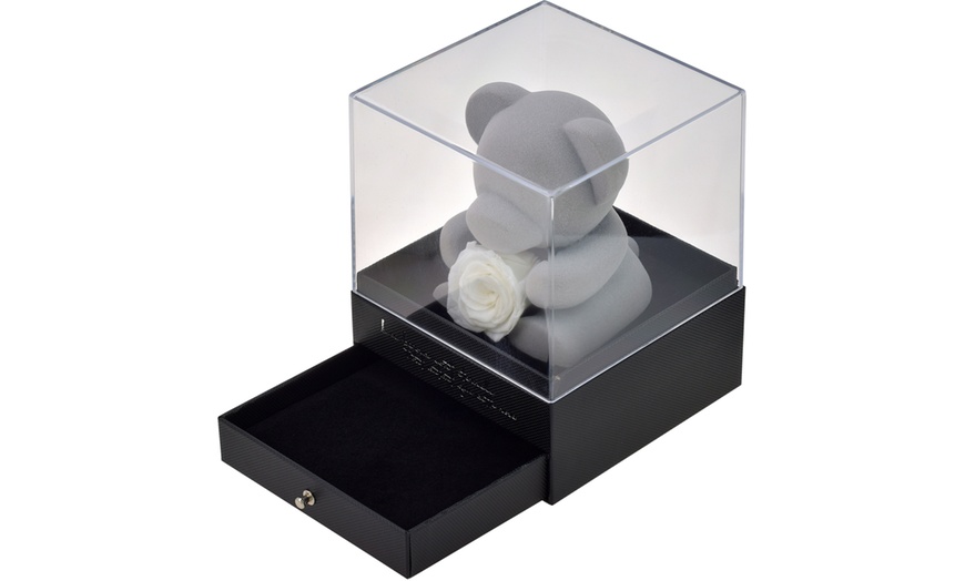 Image 2: Sieradendoos met teddybeer en echte roos van het merk SC Crystal