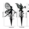 Image 9: 1x oder 3x Dekorativer Feen-Gartenstecker