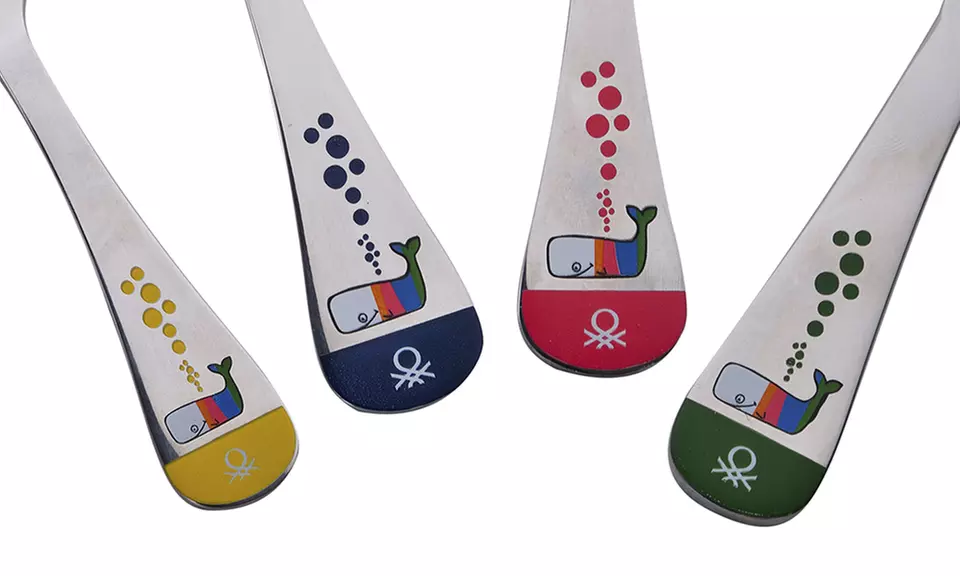 Benetton 4tlg. Kinder-Besteck-Set aus Edelstahl - Image 6