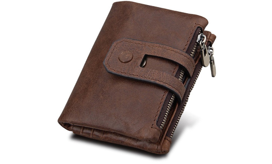 Image 6: Tri-Fold Leather Wallet