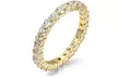 Luxury Cubic Zirconia Eternity Ring Collection in Sterling Silver - Second Medium