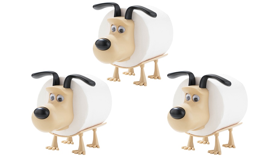 Image 5: 1x, 2x oder 3x Toilettenpapierhalter in Hundeform