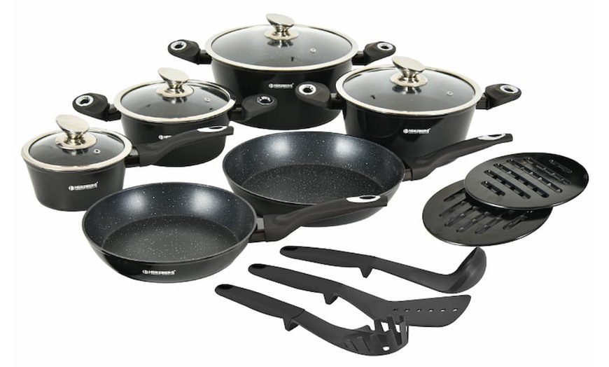 Image 15: Herzberg 14- oder 15-teiliges Kochgeschirr-Set
