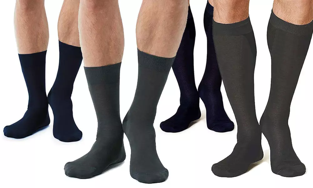 12 paia di calzini da uomo in filo di Scozia