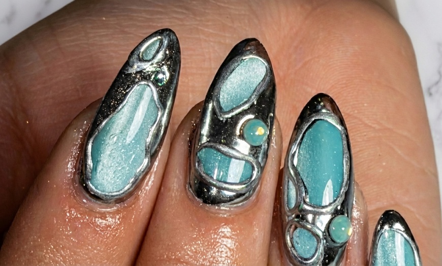 Image 2: Luminary or Builder Gel on Natural Nails or Gel X with One Color