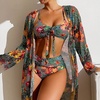 Image 7: Hoch-taillierter Bikini mit passendem Kimono