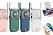 USB Foldable Personal Handheld Fan with Phone Bracket & Power Bank - Second Medium