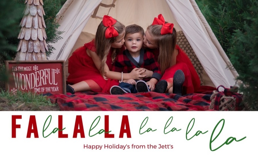 Image 5: Personalized Double-Sided Holiday Photo Cards from Lovely Little Cards