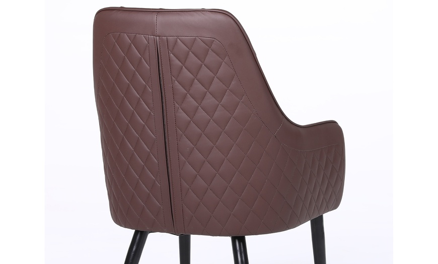 Image 10: Upholstered Dining Chairs Set