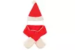 Dog Cat Santa Hat with Scarf Christmas Pet Outfit Adjustable Pet Costume Set - Second Medium