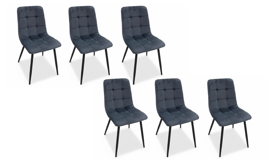 Image 5: Set 6 sedie Andromeda imbottite