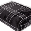 Image 2: Check Printed Soft Flannel Fleece Throw