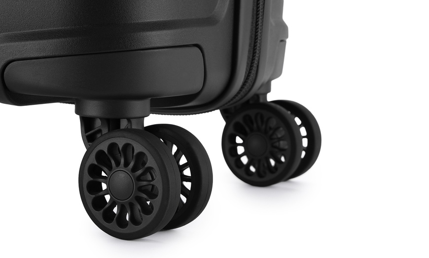 Image 10: KONO 20-inch Colourful PP Hard Shell Suitcase Hand Luggage with Lock