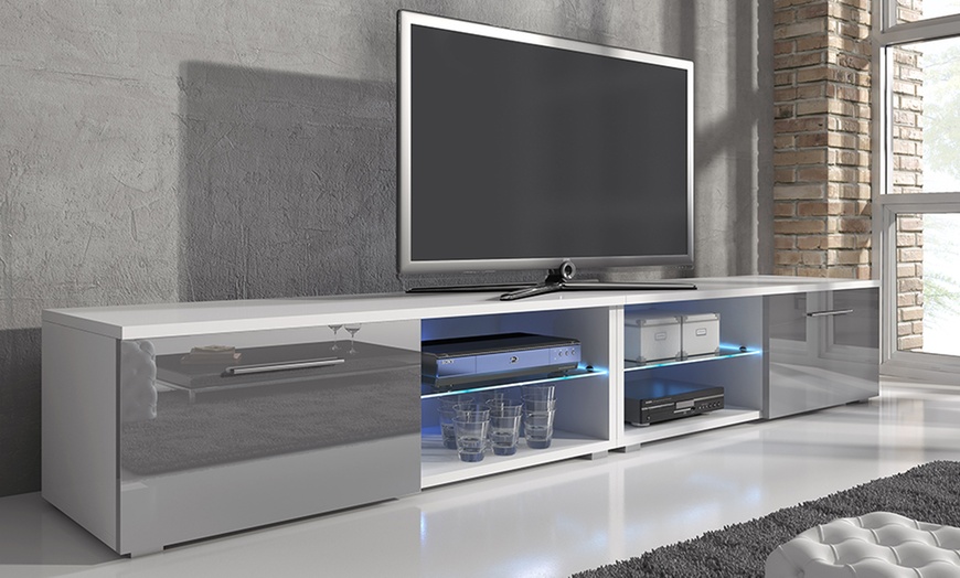 Image 8: TV Unit with LED Lighting