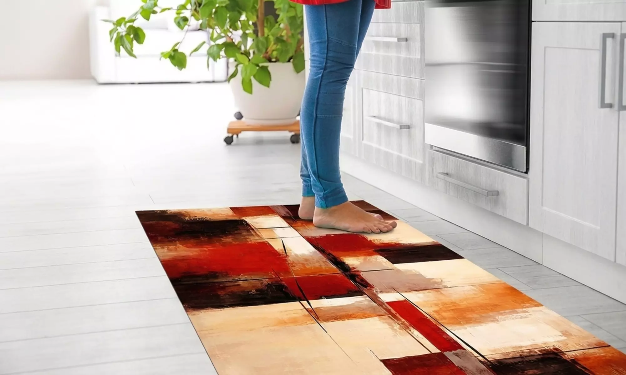 Tapis de course coloré, résistant aux taches et antidérapant