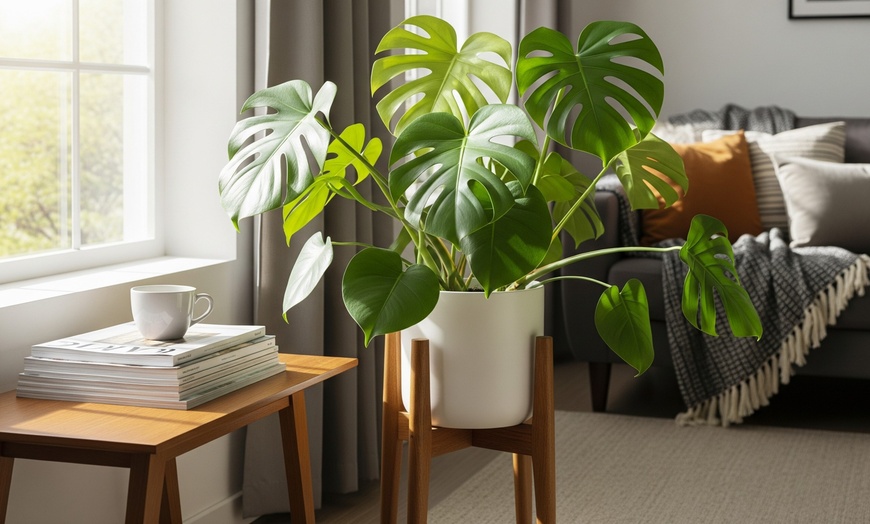 Image 2: Monstera Split Leaf from House Plant Shop with Free Shipping (Up to 15% Off)