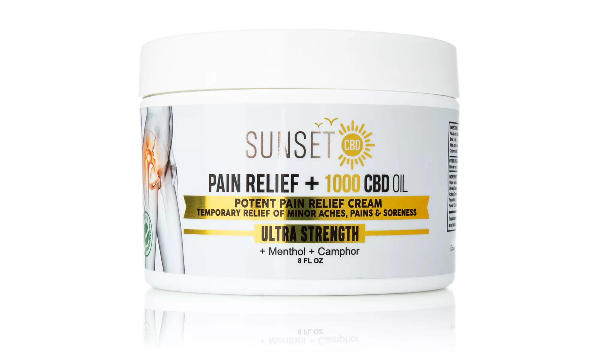 CBD Pain Cream & Camphor  (Up to 3000 MG) - Up to 65% Off