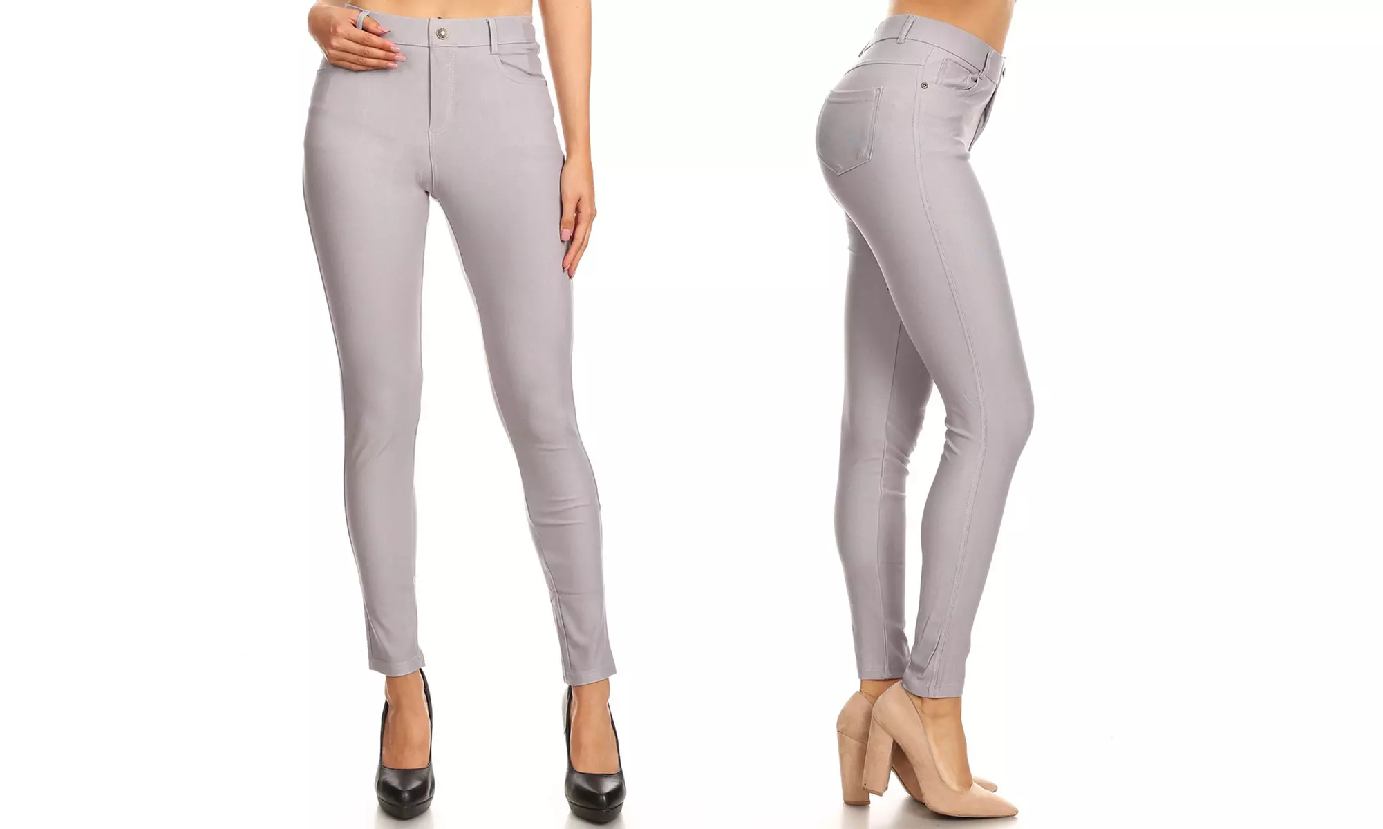  Women's Knit Jean Jeggings S-3X. Also Plus Skinny Pull On Pants