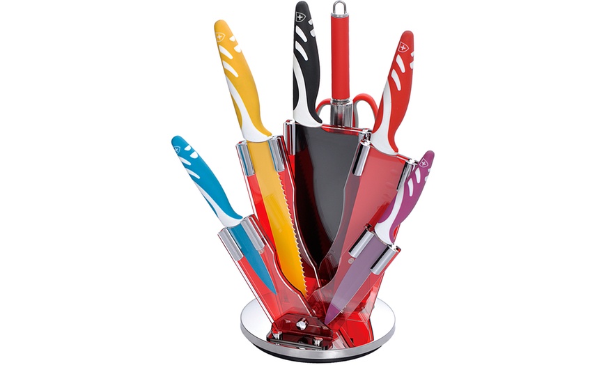 Image 4: Royalty Line Knife Set with Stand