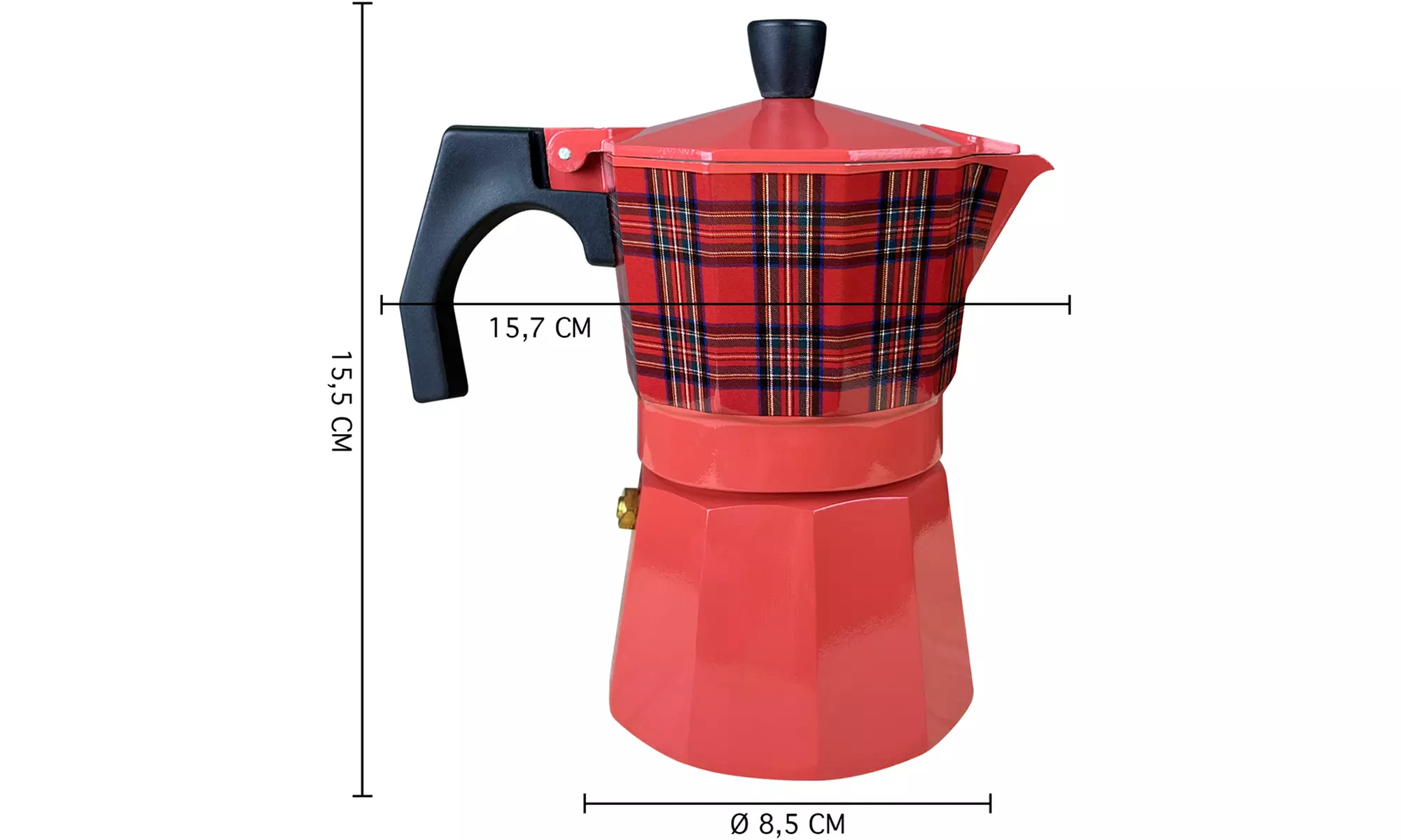 Caffettiera per 3 tazze di caffè