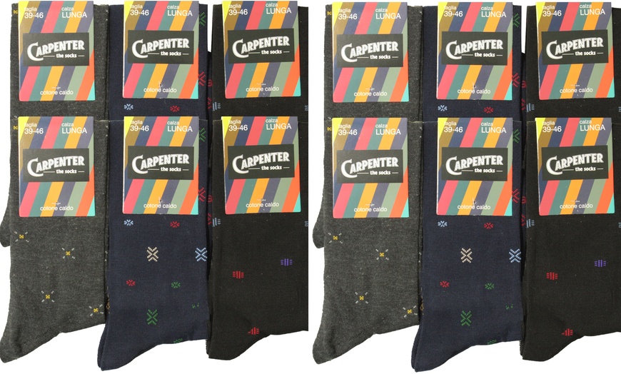 Image 42: Carpenter 6er- oder 12-Pack kurze oder lange Herren-Socken