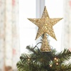 Image 1: Gold and Silver Star Christmas Tree Toppers