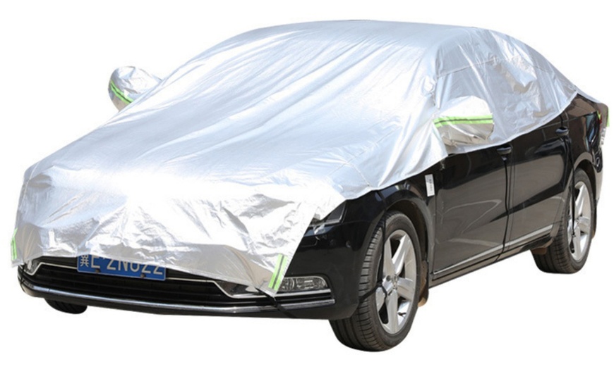Image 7: All Weather Half Car Cover 