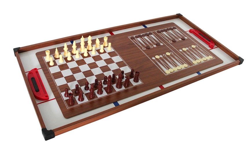 Image 17: Mesa o tablero multijuegos para niños y adultos de Sokker