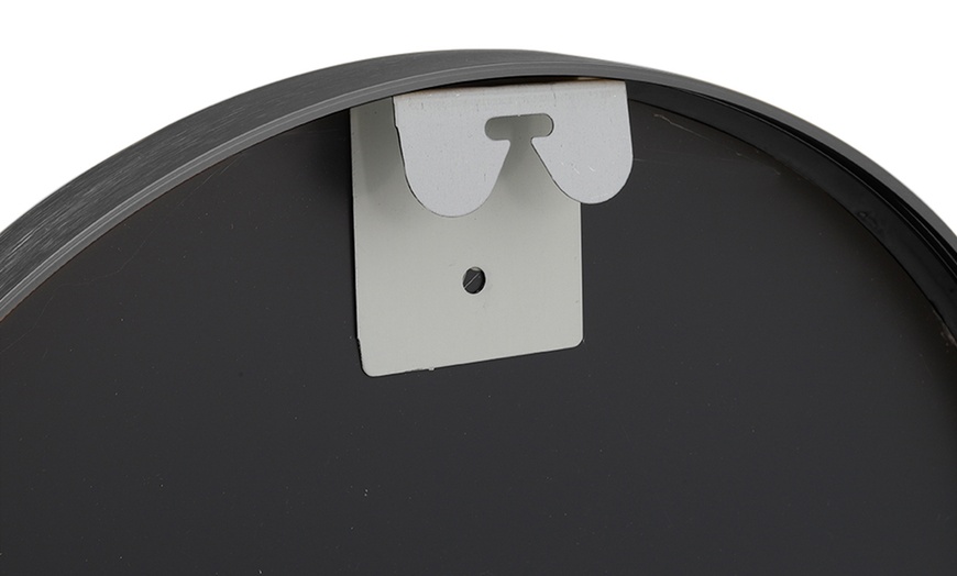 Image 7:  Oval Wall Mirror with Metal Frame 