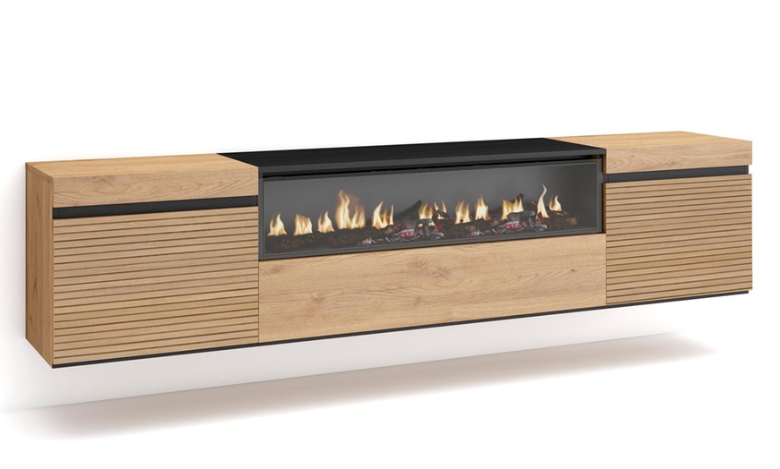 Image 11: Meuble TV avec ou sans cheminée électrique LED
