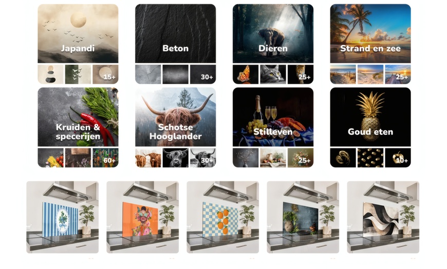 Image 6: Fond de hotte pour cuisine, format au choix