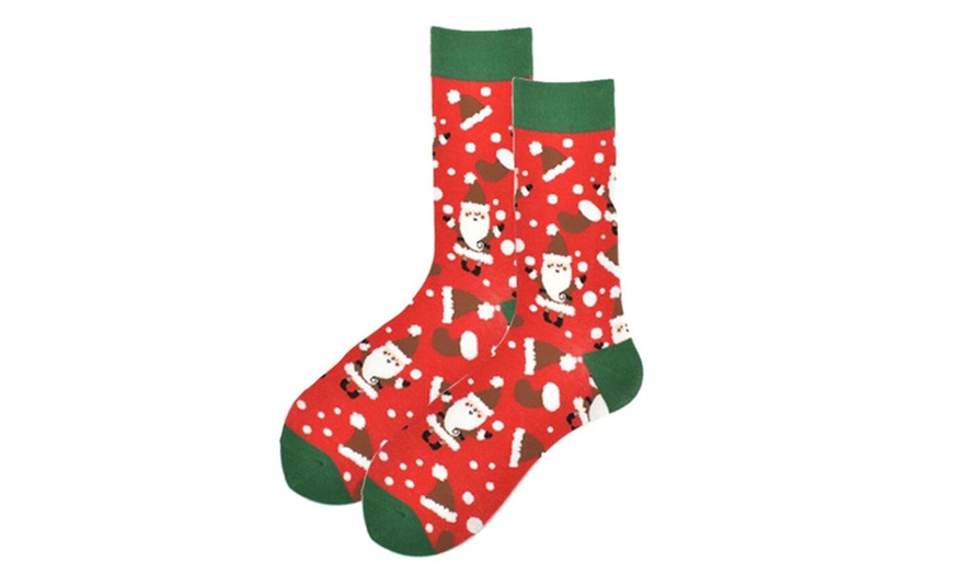 Image 6: Two or Four Pack Christmas Cotton Socks