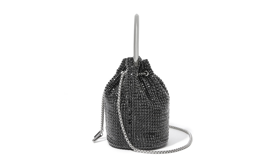 Image 4: Damen-Abendtasche mit Strasssteinen