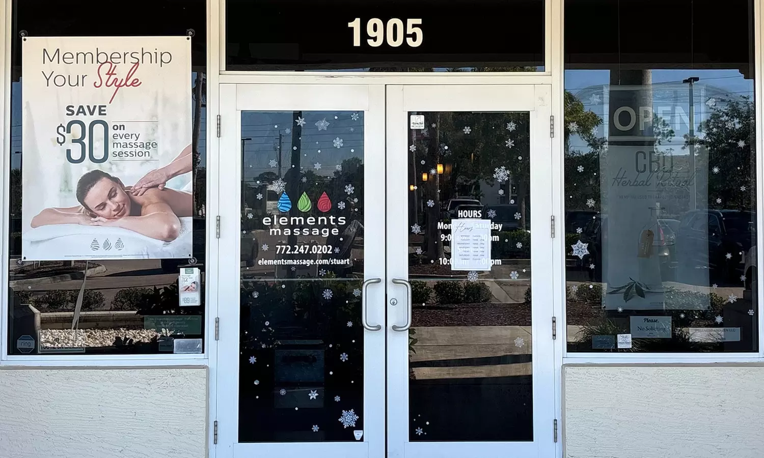 60-min Massage + Optional Herbal Ritual at Elements Massage Stuart