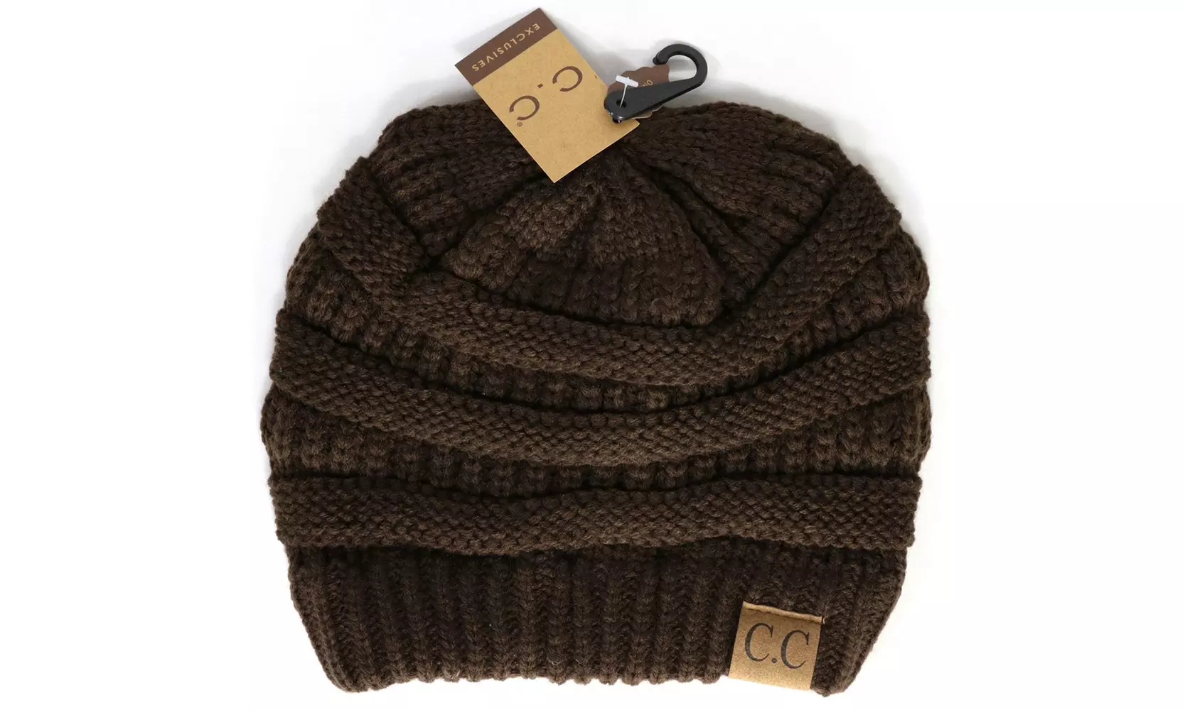 Cheveux Corp. Women's Solid Classic CC Beanie