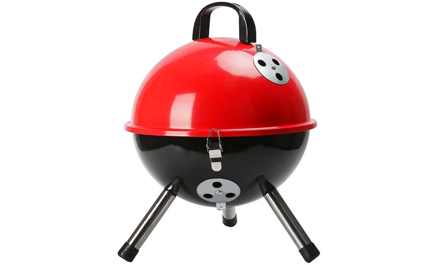 Image 5: AMOS Portable BBQ Charcoal Grill or Kettle BBQ Grill