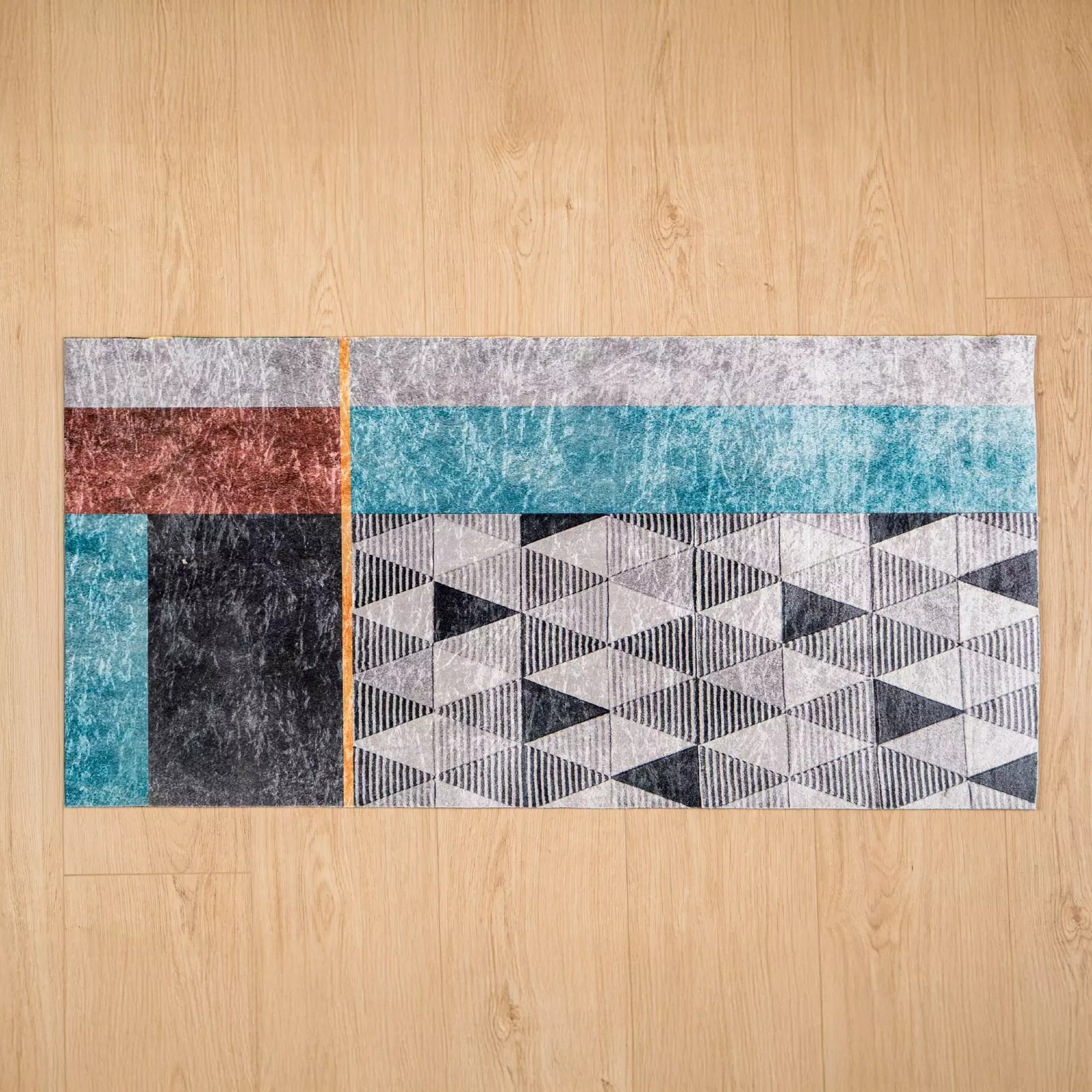 Alfombra larga con tacto de terciopelo