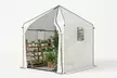 Outsunny Walk-In Garden Greenhouse with Roll-Up Door and Windows - Image 4