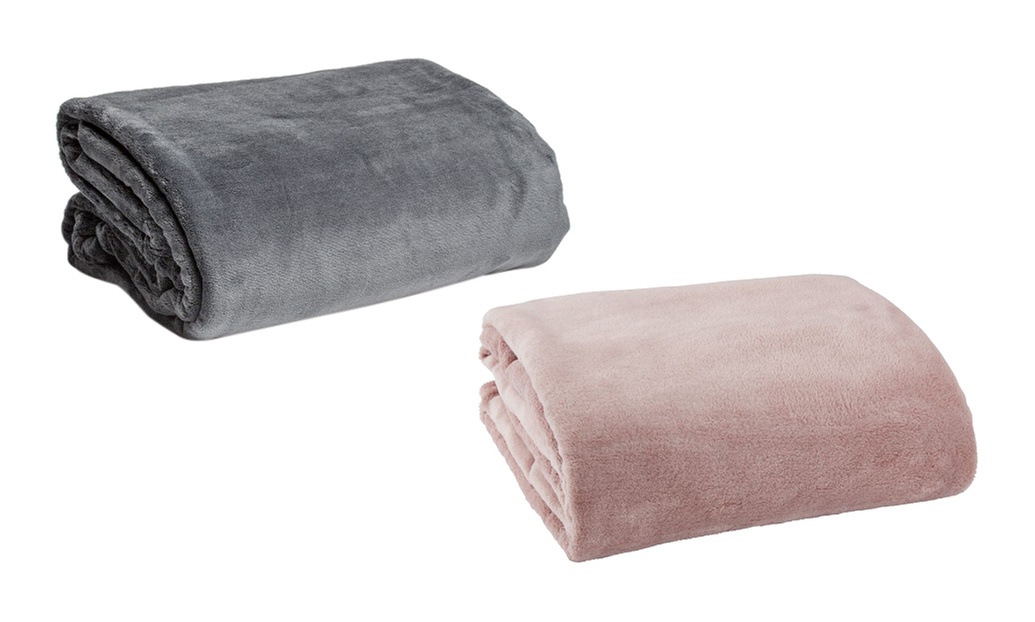 Super Cosy Coral Fleece Throw